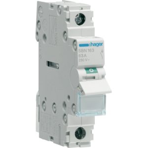 Interruptor Modular 1P 63A 1M SBN163 Hager