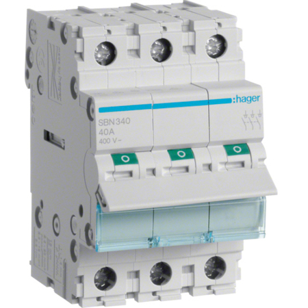 Interruptor Modular 3P 40A 3M SBN340 Hager - Image 2